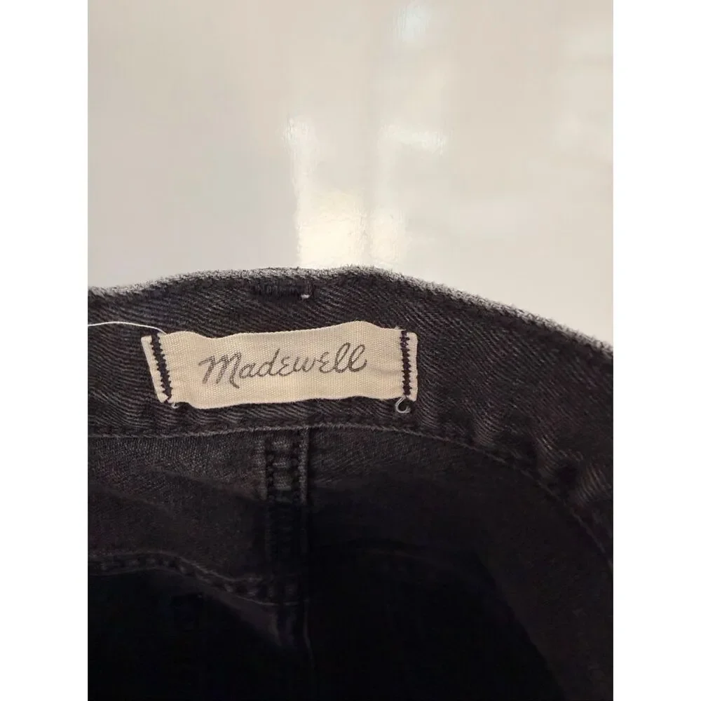 Madewell‎ Rigid Denim A-Line Mini Skirt 28 Black